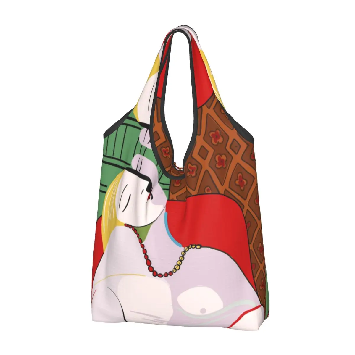 Picasso's Dream Groceries Tote Shopping Bags Women Kawaii Pablo Picasso Shopper Shoulder Bags Big Capacity Handbags