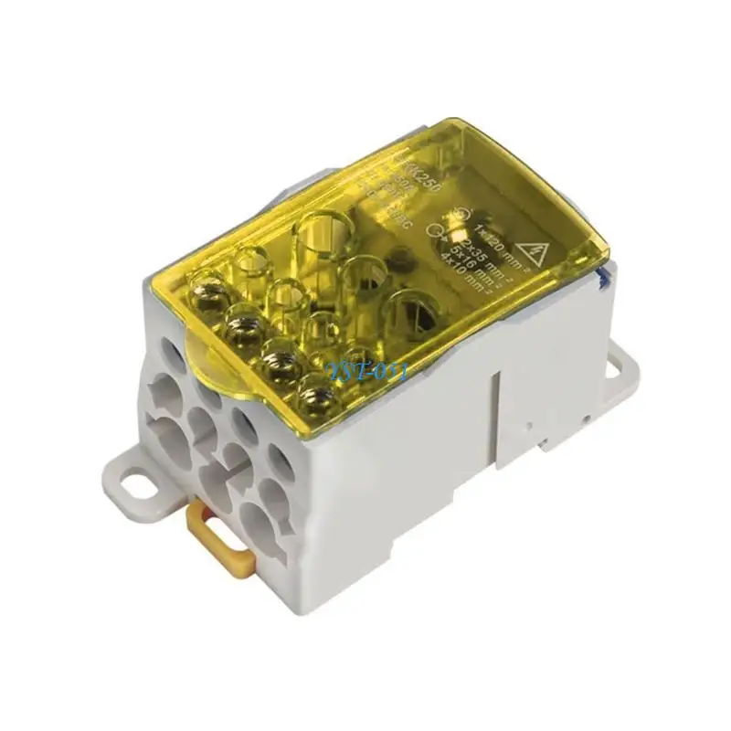E15A Junction Box Plastic Single Stage Splitter Box Din Distribution Box Block