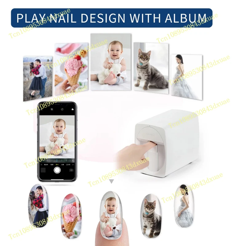 O2 Nails Mobile Nail Printer M1 3d Professional Digital and Flower Printer ArtPRO Nails Polish Printer Machine Investment