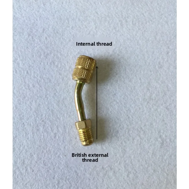 Internal and external English adapters for air conditioning fluorine and liquid pipes, metric and English adapters