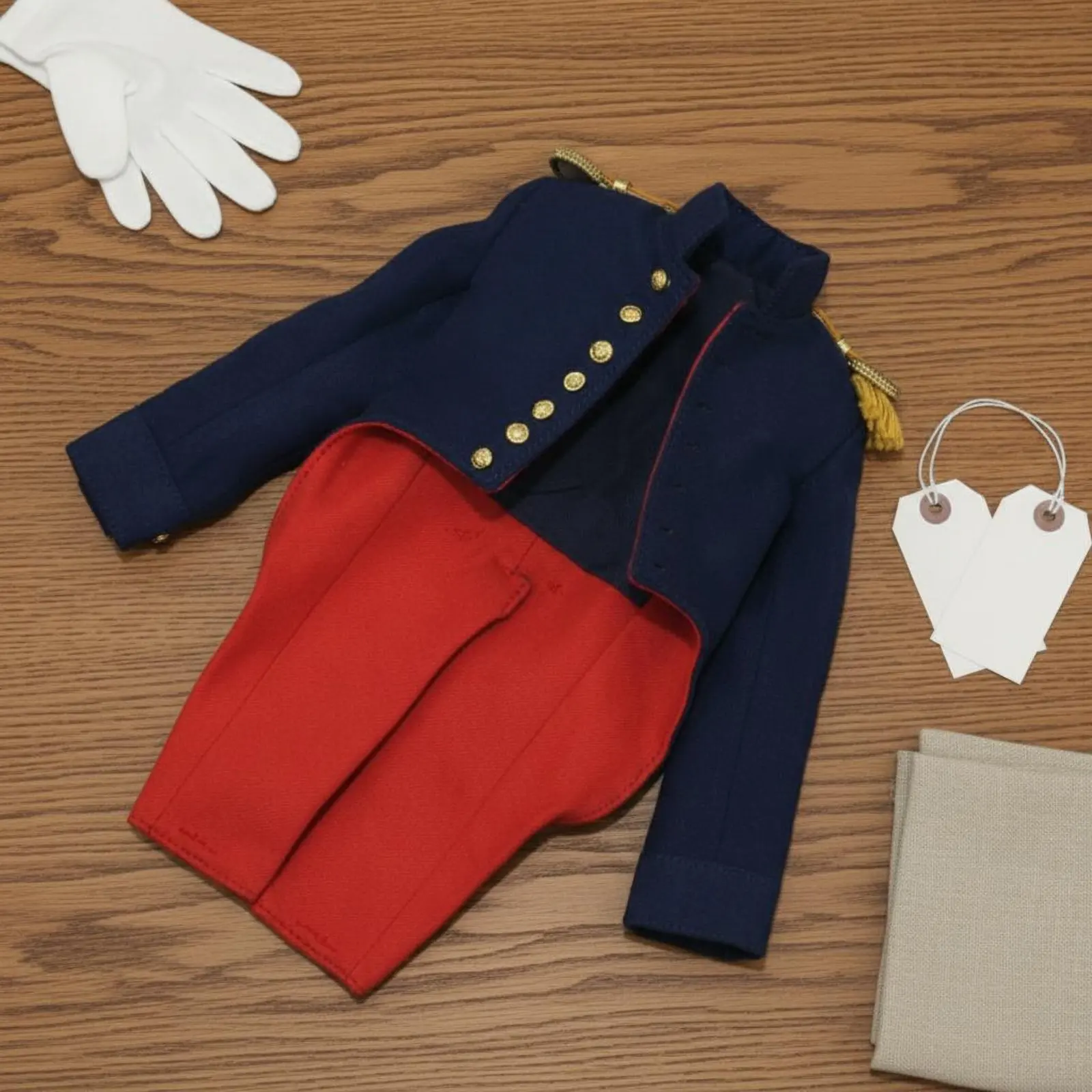 Napoleonic Jacket Model Historically Inspired Design 12 Inch Figure Uniform Miniature Infantryman Clothes Easy On/detach view 4