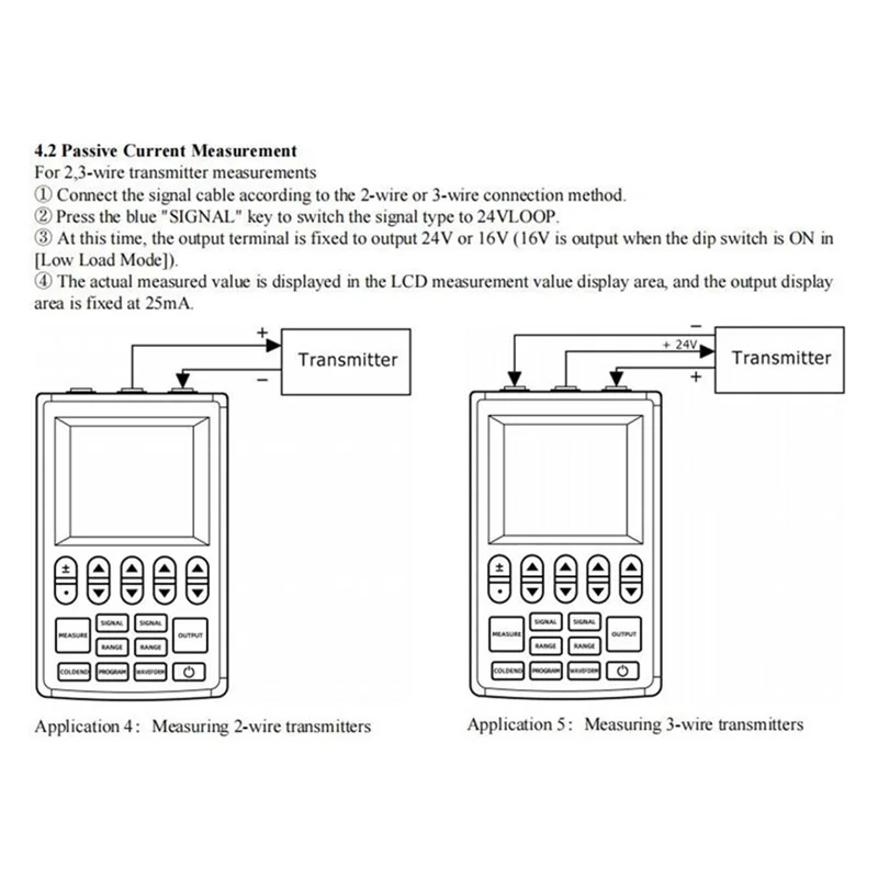 

-A01R Multifunction Signal Generator 4-20Ma Current Voltage RTD Thermocouple Signal Source Handheld Process Calibrator