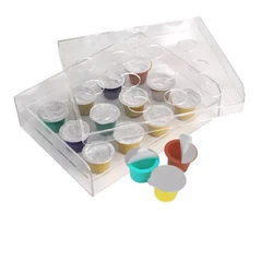 60PCS Plastic Mix Colors Nespresso Disposable Capsules 60PCS Aluminum Pods Stickers Capsules Seals Coffeeware Accessory
