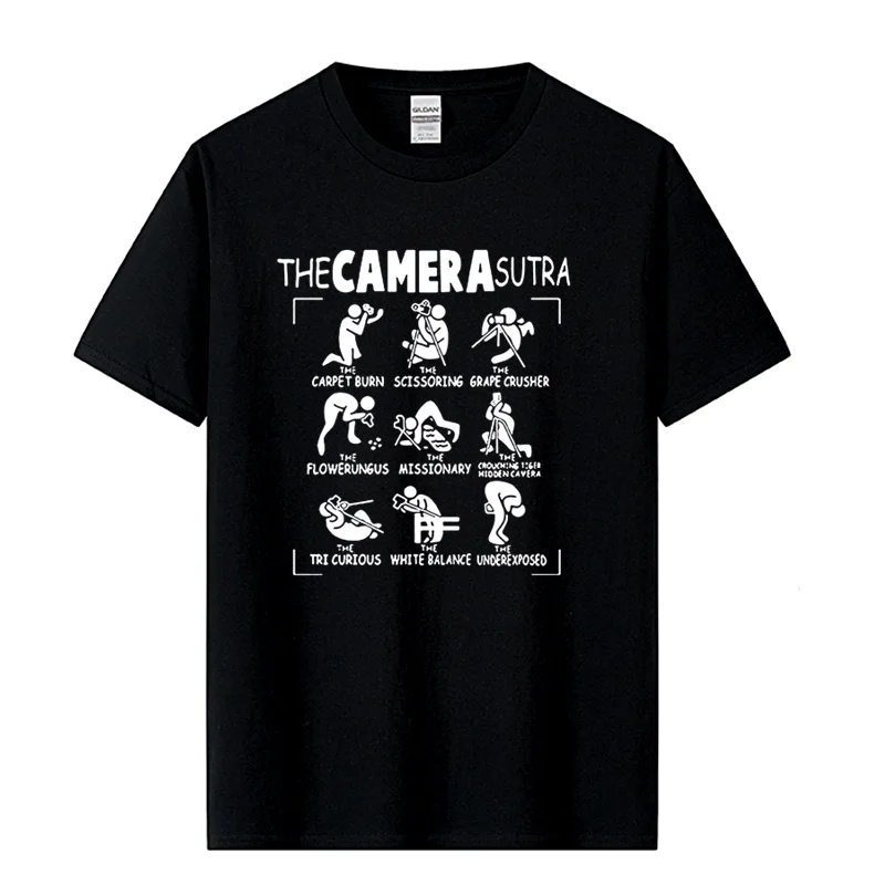 The Camera Sutra Photography Hip Hop Printed T Shirt Short Sleeve Gift T-Shirts Tshirts