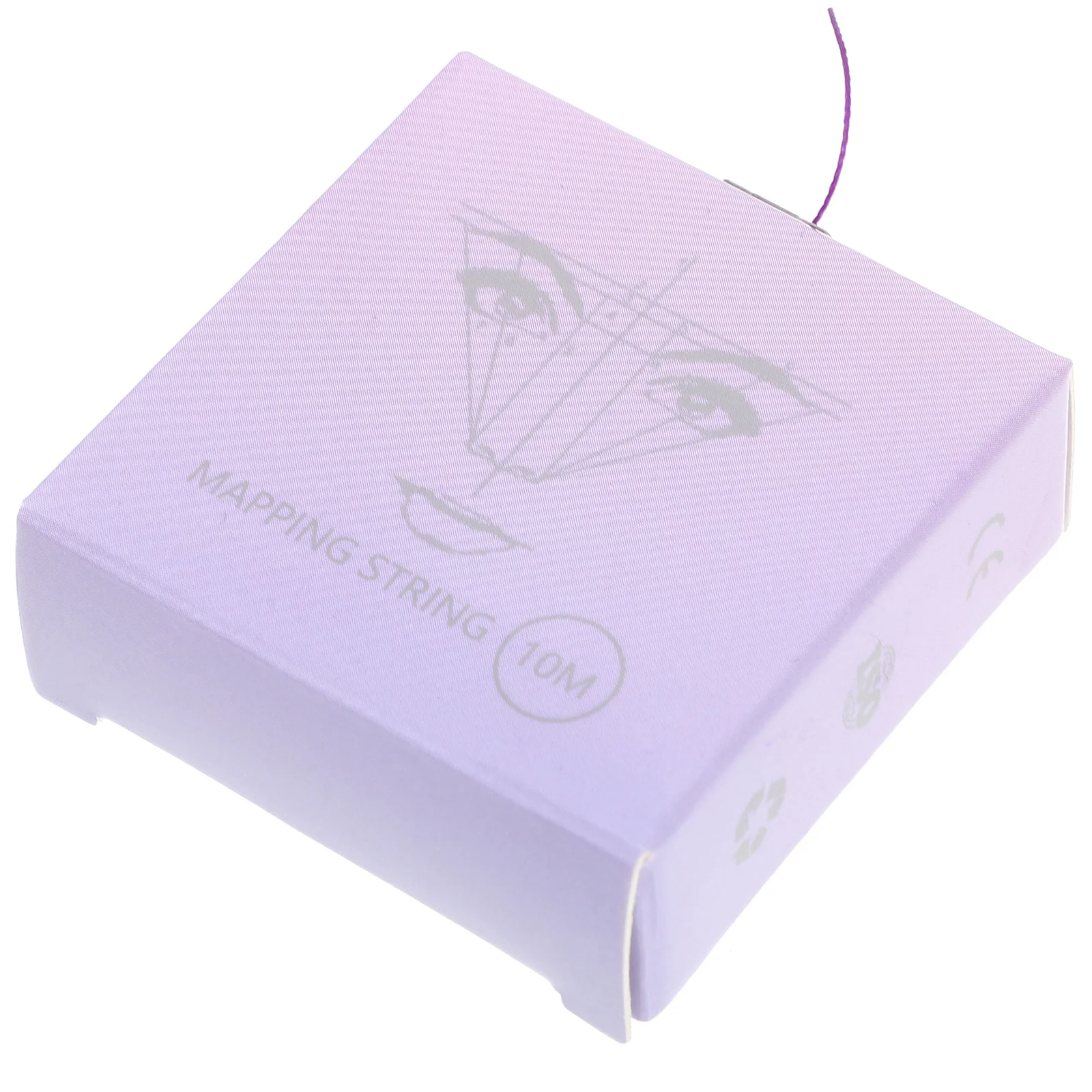 1 caja de 10M, cuerda para mapeo de cejas, herramienta para enhebrar cejas, regla moldeadora simétrica, guía de maquillaje, Kit de medida de línea, accesorios para tatuaje