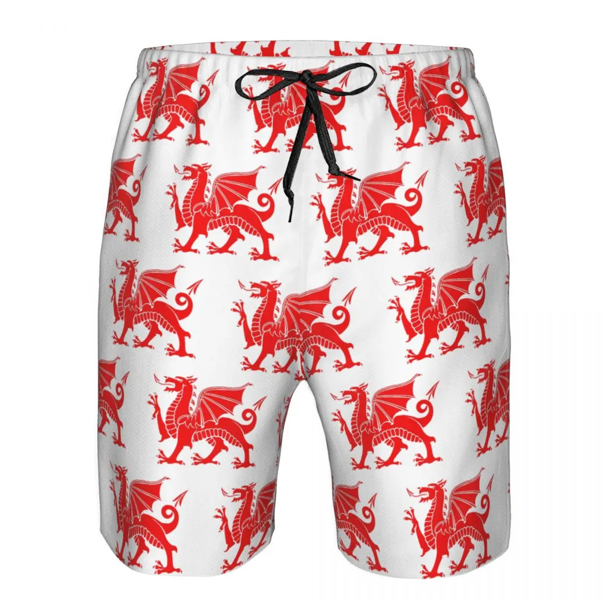 Wrexham Dragons Trunks Beach Board Shorts Casual Quick Dry Swimming Summer Men Pants