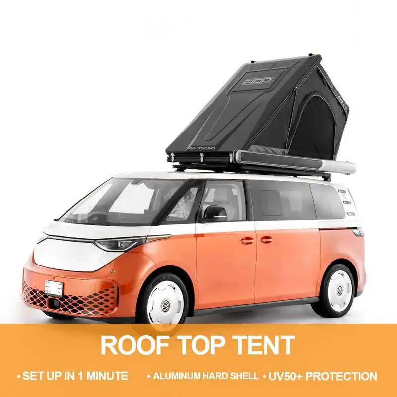 Detachable Annex Room Outdoor Travel Factory Hot Sell Aluminum Triangle Roof Top Waterproof Hard Shell Car Camping Tent