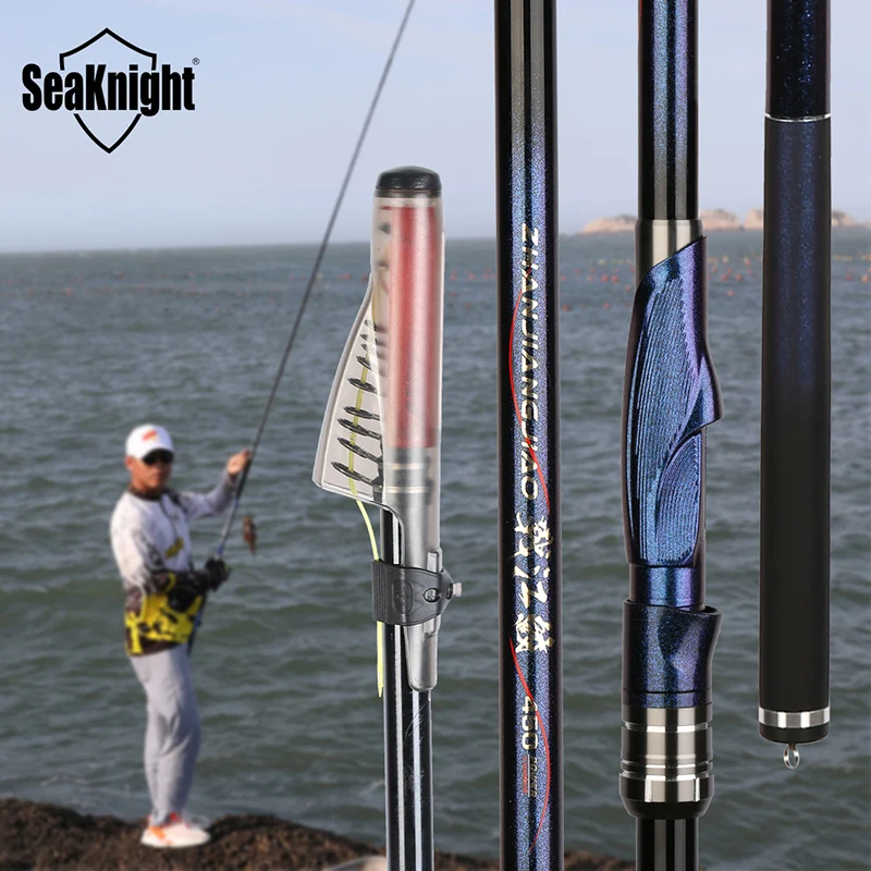 NEW ARRIVAL Seaknight High Carbon Rock Rod 4.5M 5.4M 6.3M Sea Spinning Rod ML MH XH Telescopic Rock Fishing Rod Ultralight Hard