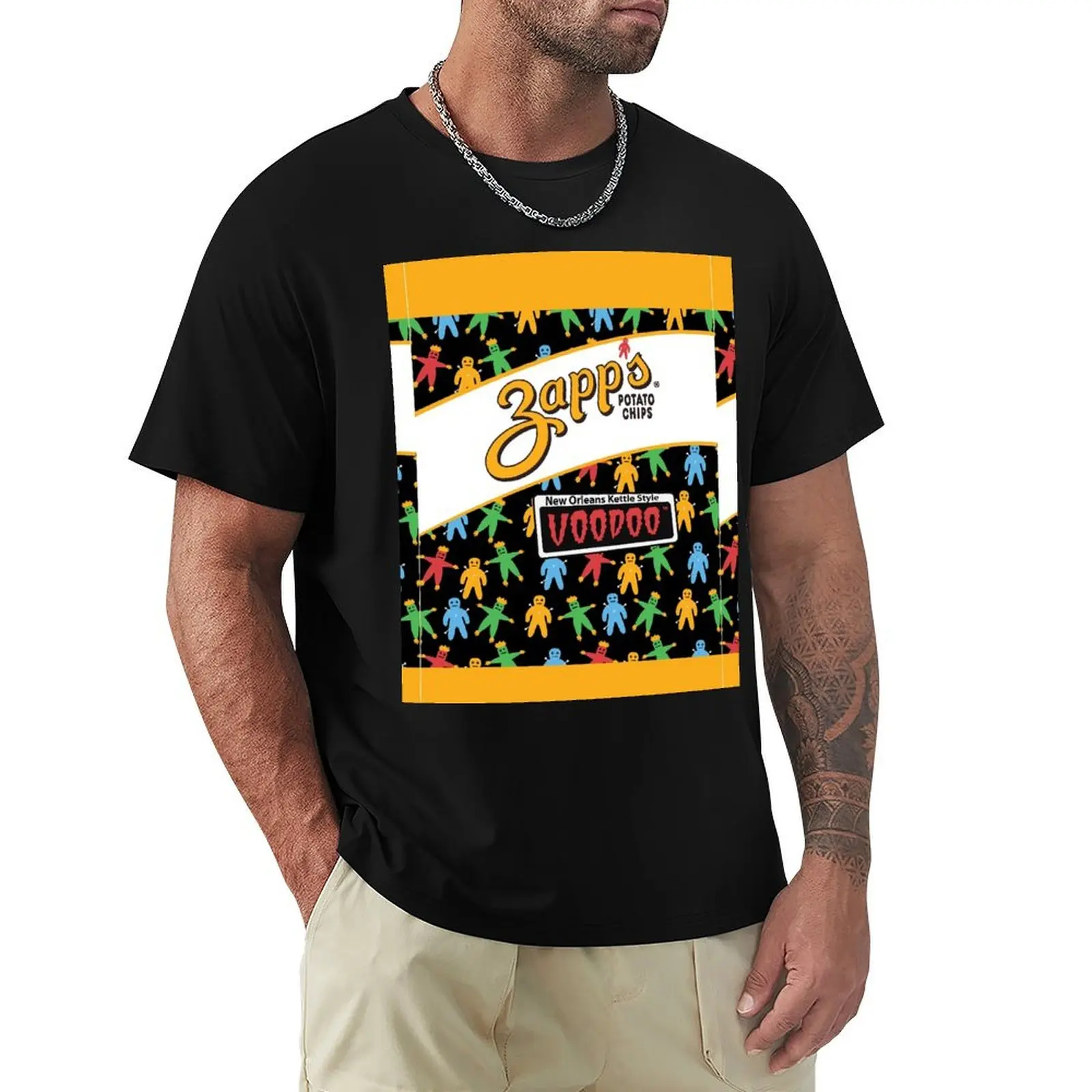 

Voodoo Chips Bag T-Shirt boys animal print anime figures cotton t shirt men