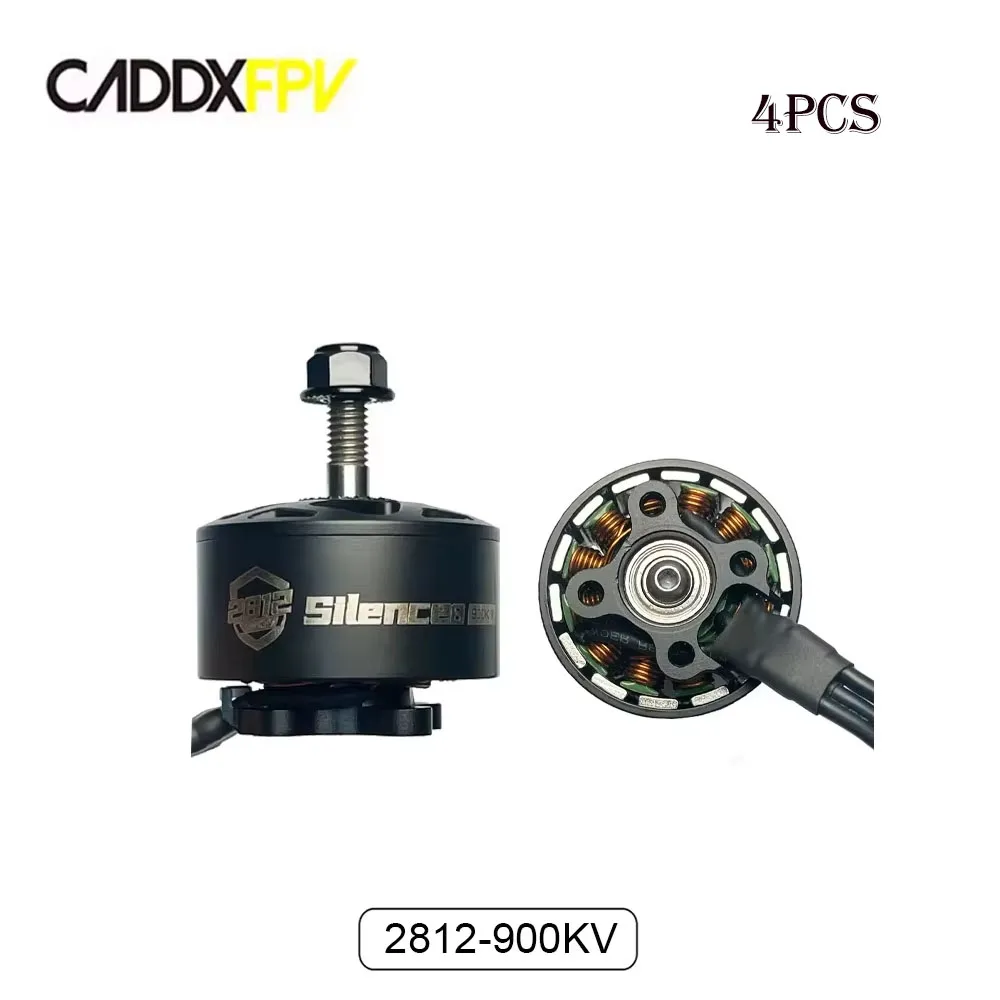 CADDX 4PCS 2812 900KV มอเตอร์ไร้แปรงสําหรับ 9 "8" 7 นิ้ว RC Multirotor เครื่องบิน Quadcopter DIY อุปกรณ์เสริม CADDXFPV มอเตอร์
