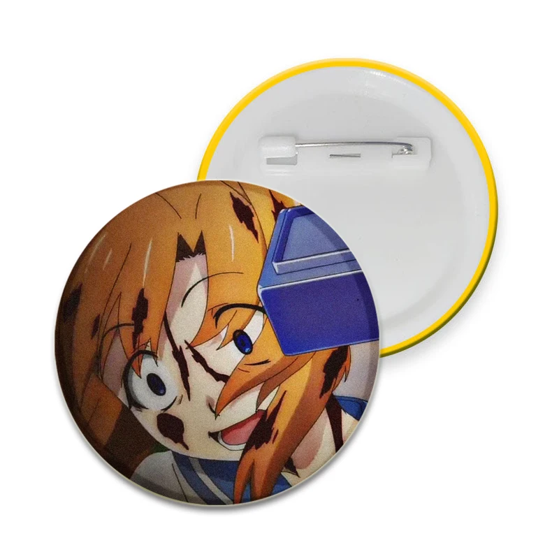 32/44/58mm Anime Higurashi When They Cry Pins Tinplate Badge DIY Cartoon Brooches for Clothes Decoration Fans Collection Gifts