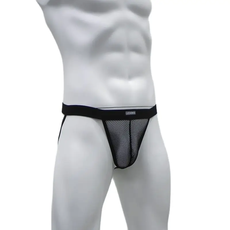 CLEVER-MENMODE Mannen Thong Jockstrap Ondergoed Sexy G-snaar Mesh Backless Jock Strap Erotische Underpants Slipje Homme G-string