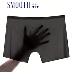 1pc Mens Boxers Shorts Ice Silk Men Panties Seamless Sexy Underwear Man Underpants Panties Male Antibacterial Breathable Briefs