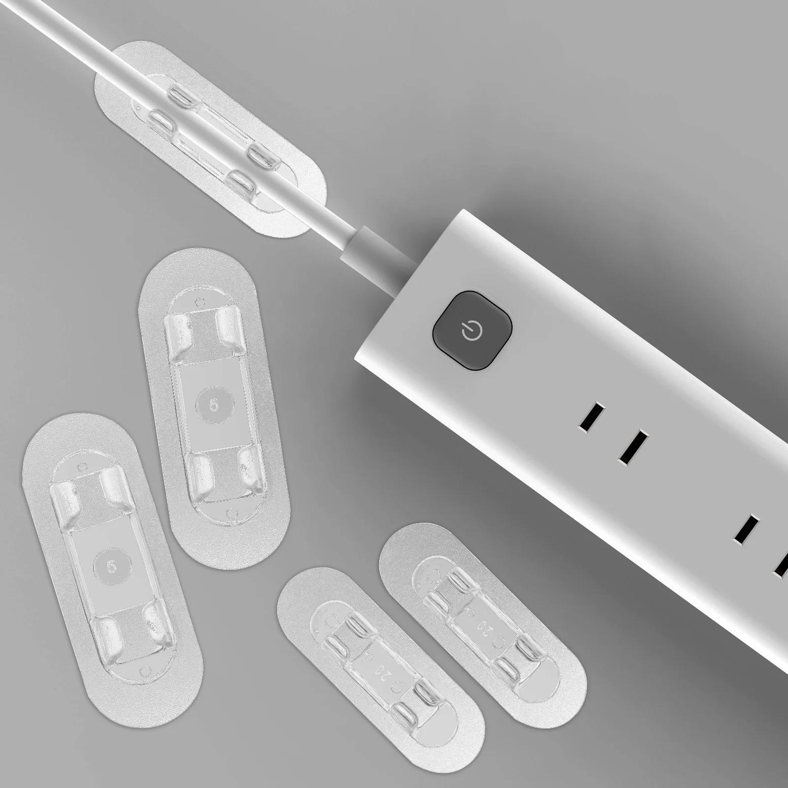 

30Pcs Wire Fixer Clips Adhesive Cable Clips Wall Mount Wire Organizers Cord Holders for Cable Management Cord Holder