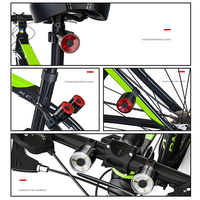 ABHT-3X Bike Lights Waterproof Flash Tail Light Bike Rear Tail Light Mountain Bike LED Headlight And Tail Light Red
