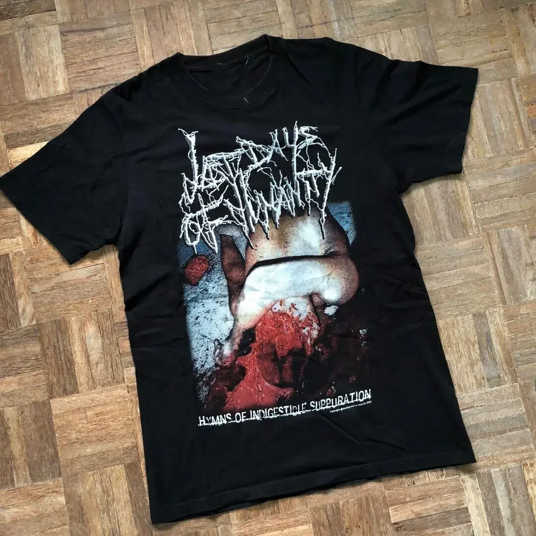 Last Days Of Humanity goregrind band Black Unisex S-4XL T-Shirt YA842