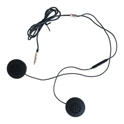 오토바이 유선 헤드셋, 3.5mm 스테레오 헬멧 헤드폰 스피커, 휴대폰용 우수한 방음, 1 개