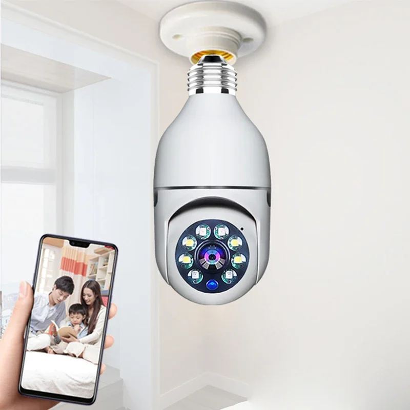 Bulb E27 Smart Surveillance 1080P HD Camera Night Vision Indoor Security Monitor 2.4G Wireless Wifi Mini Smart IP Camera