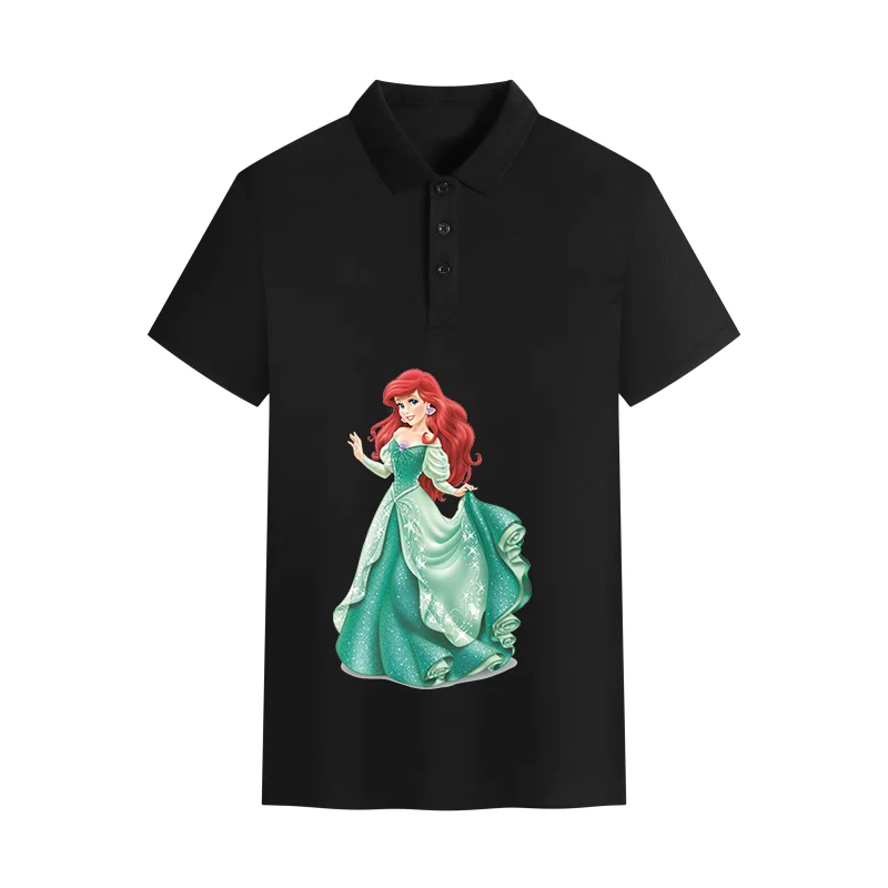 

Новинка 25, летняя модная модная рубашка-поло с анимационным принтом, мужская и женская уличная спортивная дышащая тонкая одежда для отдыха