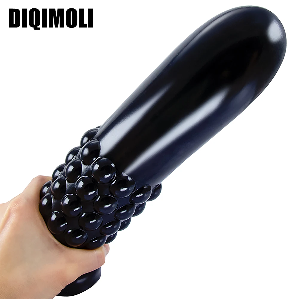 Oversized Anal Plug Dildos Stimulate Anus and Vagina Long Butt Plug Masturbator Soft Penis Anal Dilator with Sucker Sex Toys