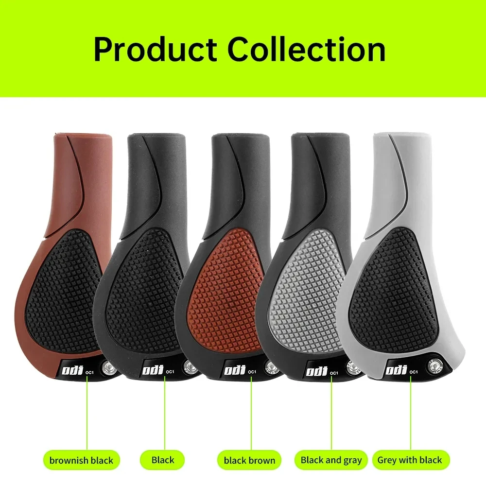 ODI OC1 MTB Bicycle Grips 22.2mm Large Pad Bike Handlebar Cover Anti-Slip Grips Ergonomic Cycling Rubber Ball Handle Accessories