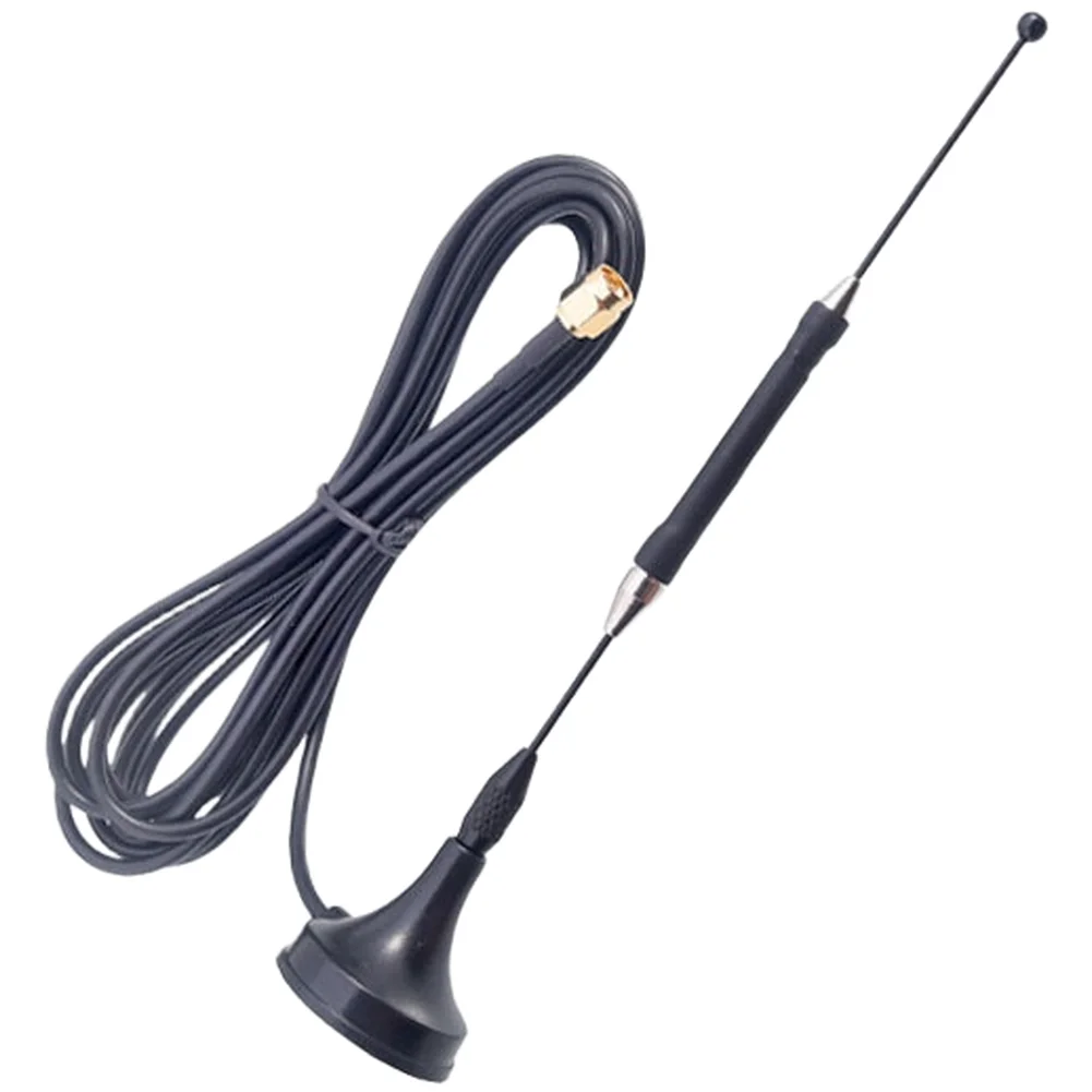 1 Pcs High Gain Performance Antenna Black Suction Cup Antenna ABS Housing Copper-plated Components Multi-band Operation