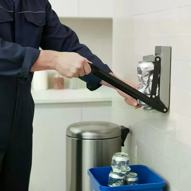 

Устройство для измельчения бутылок, пресс для металлических банок 12/16 унций, идеально подходит для перерабатываемых пивных и газированных банок