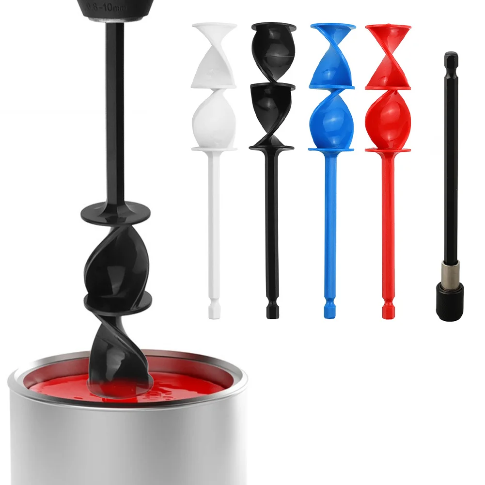 

4 шт. смеситель для краски с набором удлинительных стержней 1/4 дюйма, шестигранный смеситель для эпоксидной смолы, шпаклевка, смесительный стержень для порошкового цементного покрытия