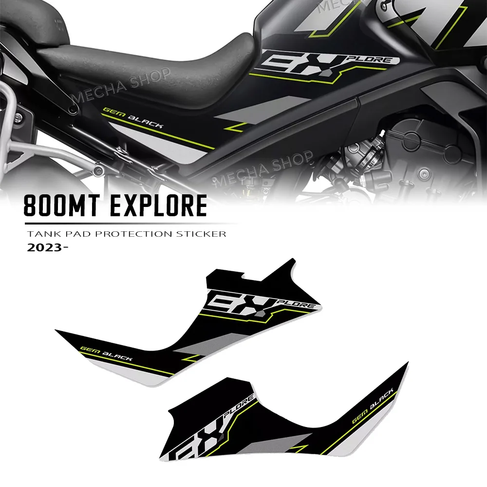 

For CFMOTO MT800 800 MT 2023 2025 Motorcycle Accessories Sticker Fuel Tank Knee Grip Traction Protection Sets Decal