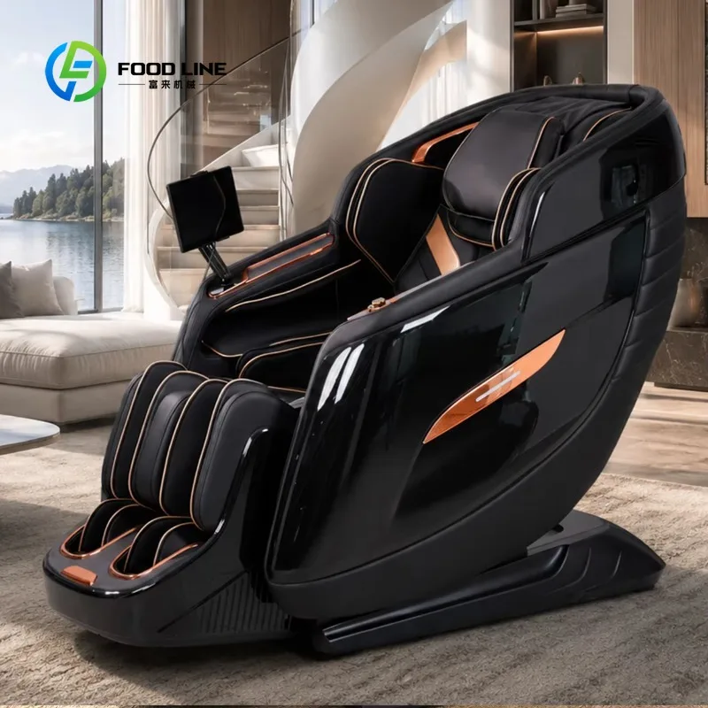 High End Massage Chair Full Body Zero Gravity Recliner Shiatsu Air Compression Heating for Home Spa Comfort Relax Use