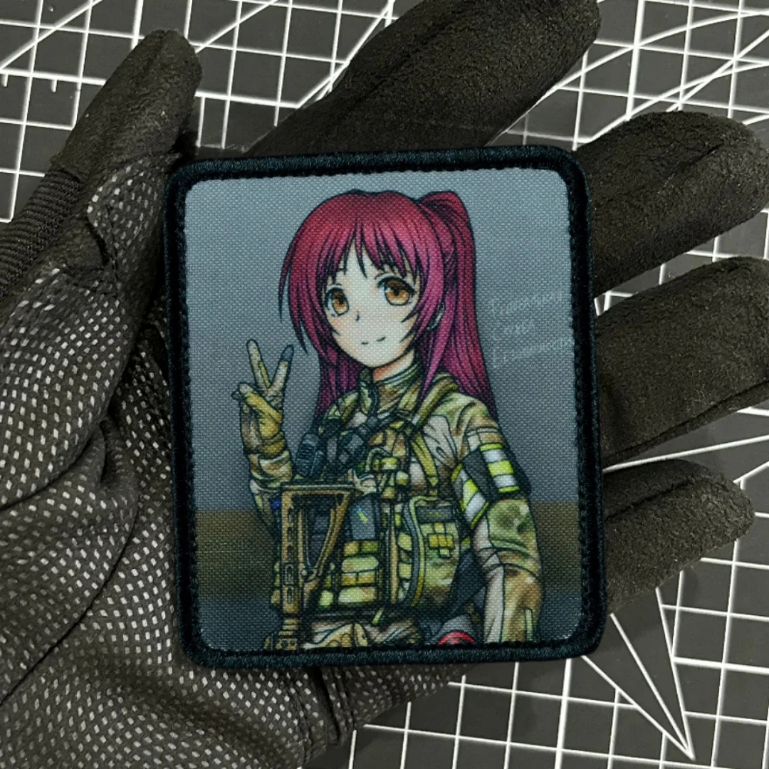 "Манга ФСБ" Manga FSB Morale Badge Patch tattica Bracciale militare Stampa Toppe con gancio per abbigliamento Adesivo zaino