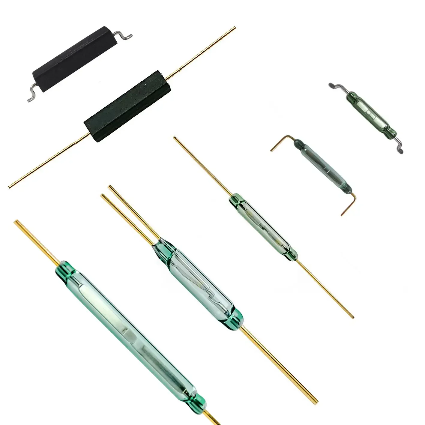 Micro Vibration-Resistant Magnetic SMD Plastic-Molded Dry Reed Switches Sensor All Sizes 7mm 9mm 10mm 11mm 14mm 16mm