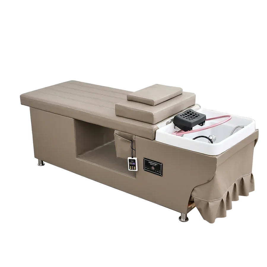

Factory Wholesale Water Circulation Fumigation Phototherapy Shampoo Chair Hydrotherapy Hair Salon Shampoo Bed