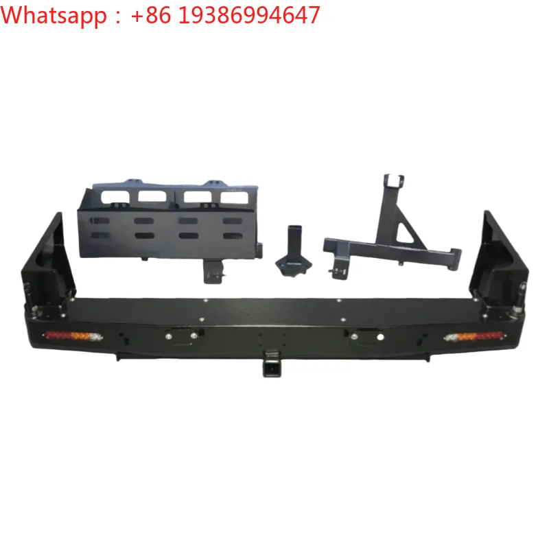 For For Nissan Patrol Y61 GR/GX 2005-2019 Steel Rear Bumper Fog Light Cut-Outs Off-Road Bolt-On