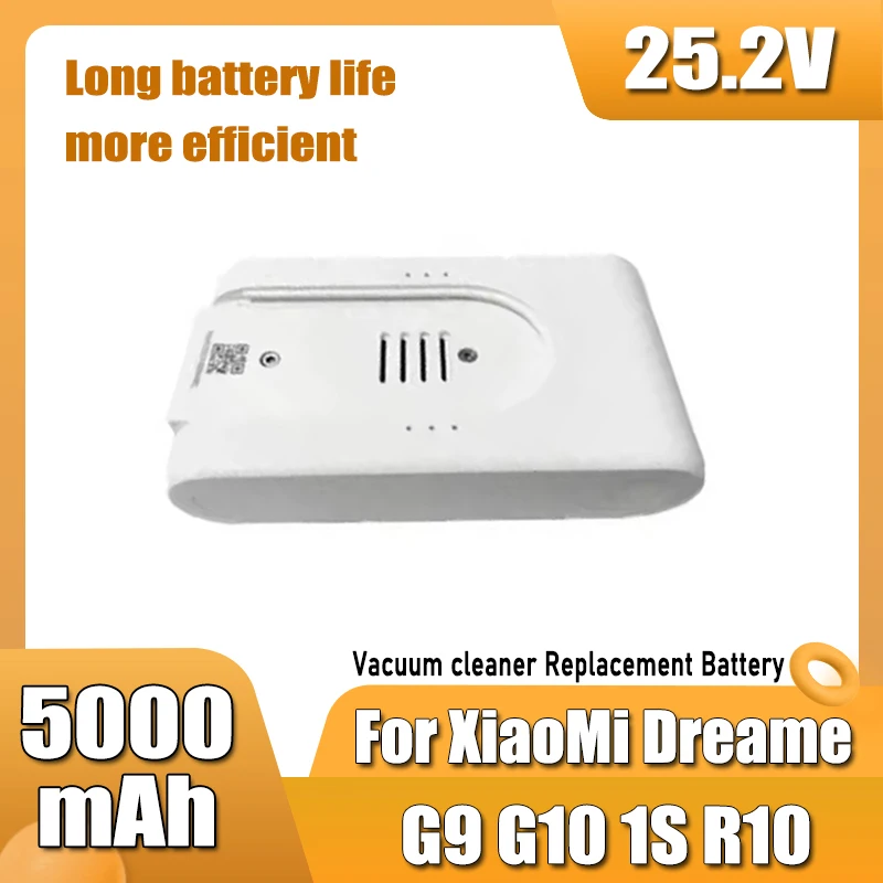 For Xiaomi Mijia Dreame G10 G9 1S R10 vacuum cleaner battery replacement, longer battery life and higher efficiency