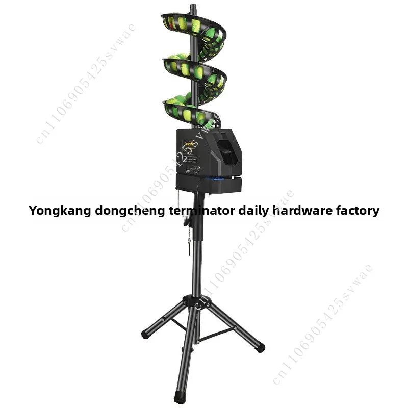 آلة خدمة تدريب فردية لكرة التنس مع آلة رمي محمولة بمساعدة مدرب الصيد