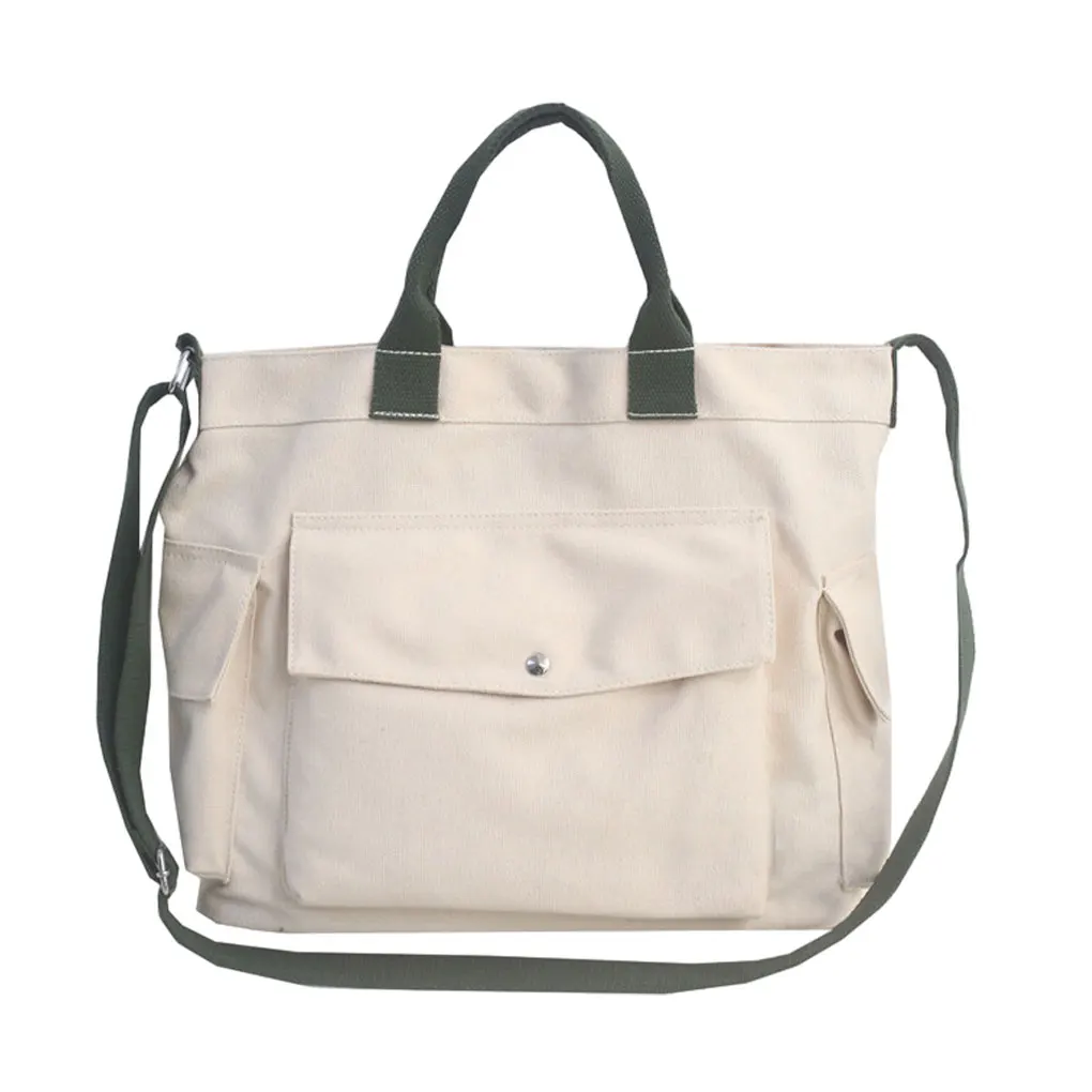 Bolso de mensajero para hombre y mujer, bolsa de hombro de viaje impermeable, de lona, informal, grande, combina con todo