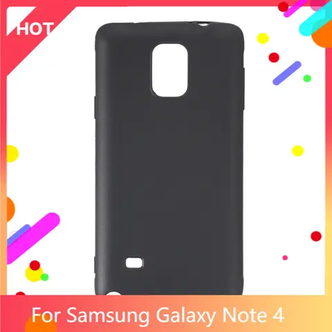 Custodia Galaxy Note 4 Cover posteriore in Silicone morbido opaco TPU per Samsung Galaxy Note 4 custodia per telefono sottile antiurto
