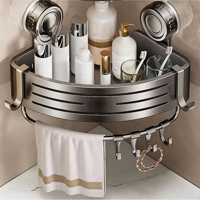 

Suction Cup Corner Shower Shelf Bath Shelf For Wall Removable Bathroom Organizer Storage Rack For Kitchen Living Room