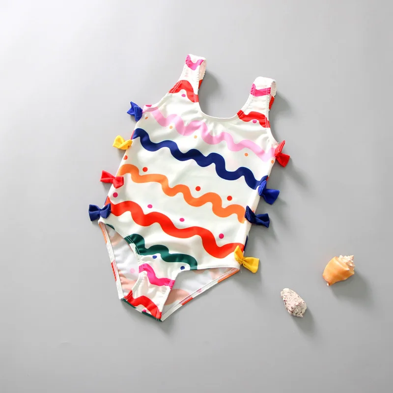 

Детский купальник для девочек, цельный солнцезащитный милый купальник, корейский детский купальник 1–3 оптовая продажа, купальник для однолетних малышей