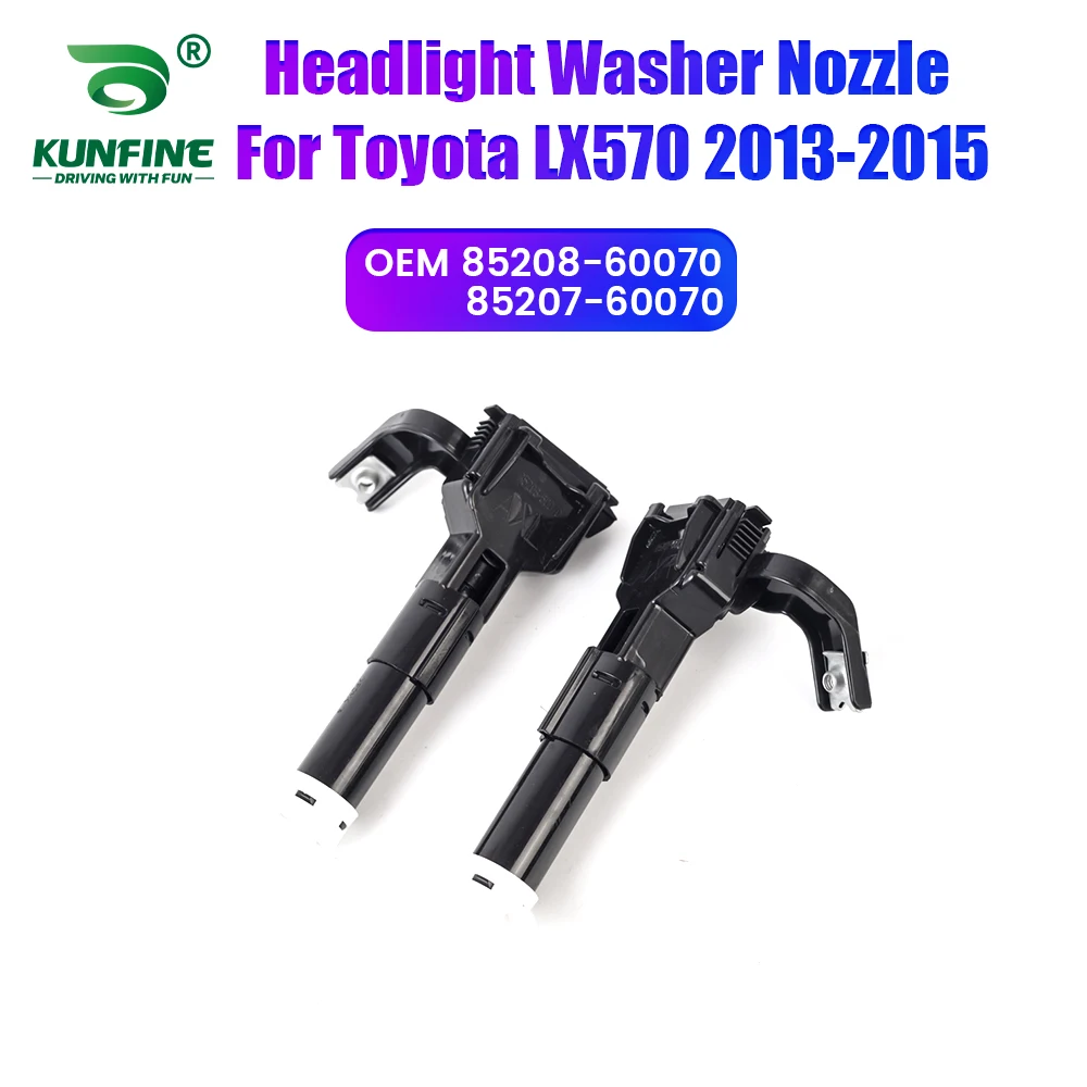 

Car Headlight Front Bumper Washer Spray Nozzle Jet Headlamp Pump Cover For Toyota LX570 2013-2015 85208-60070 85207-60070