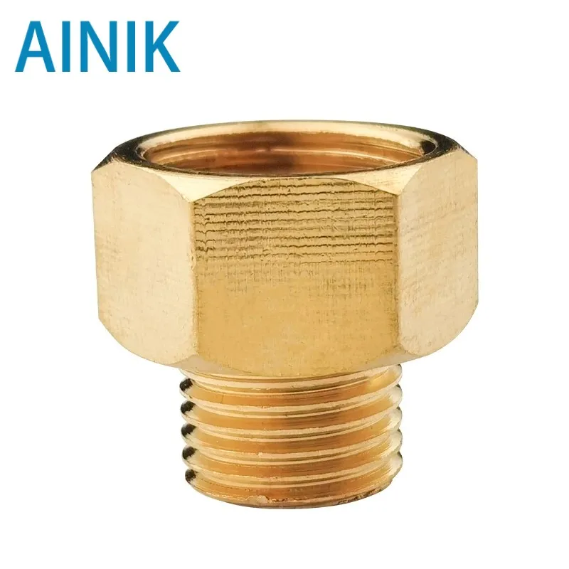 1PCS Male to Female Thread Brass Pipe Connectors Brass Coupler Adapter Threaded Fitting 1/8\