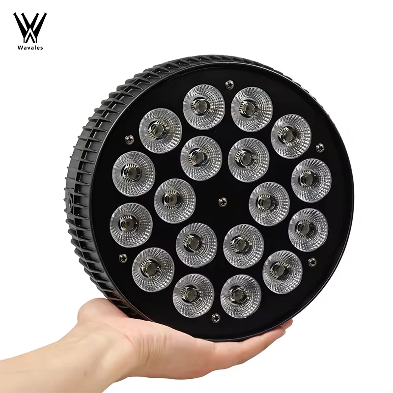 2Pcs 18x12W Par Light Aluminum Nightclub Bar Event Wash Lighting DJ Bar Disco Party Stage Lighting Wavales Led Spotlight