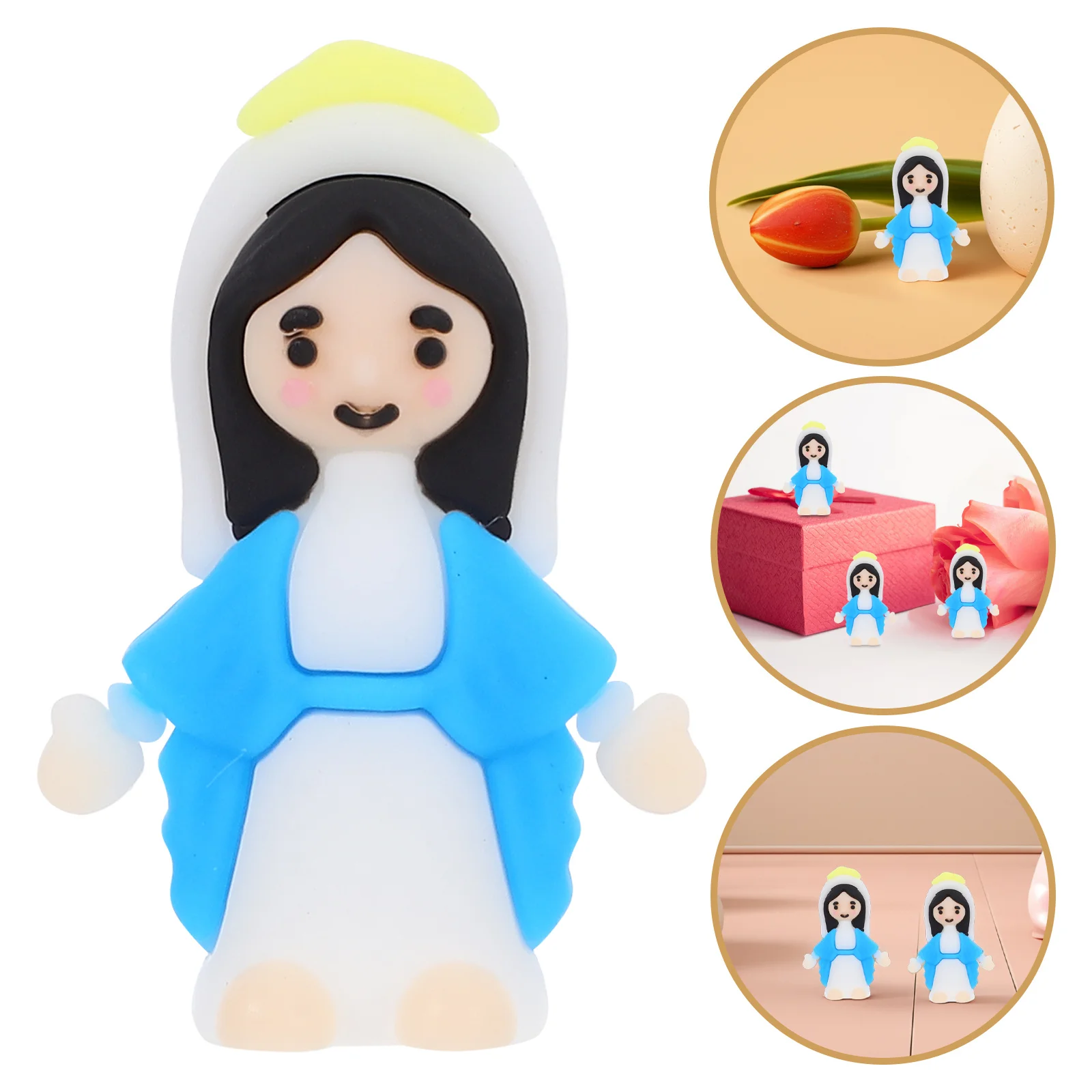 

10Pcs Statue Meaningful Christian Gift for Family Friends Colleagues Church Favors Holiday Celebration Decoration