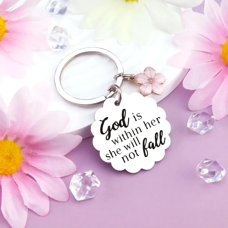 Christian Gifts for Women Inspirational Bible Verse for Friends Teen Girl Christian Keychain Spiritual Gifts Religious Biblical