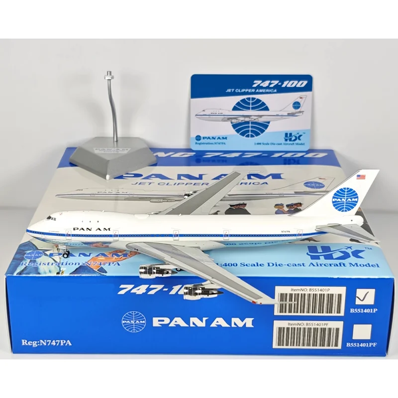 

HX Diecast 1/400 Scale Pan Am B747-100 N735PA N732PA N733PA Alloy Aircraft Model Collectible Toy Ornament Decoration