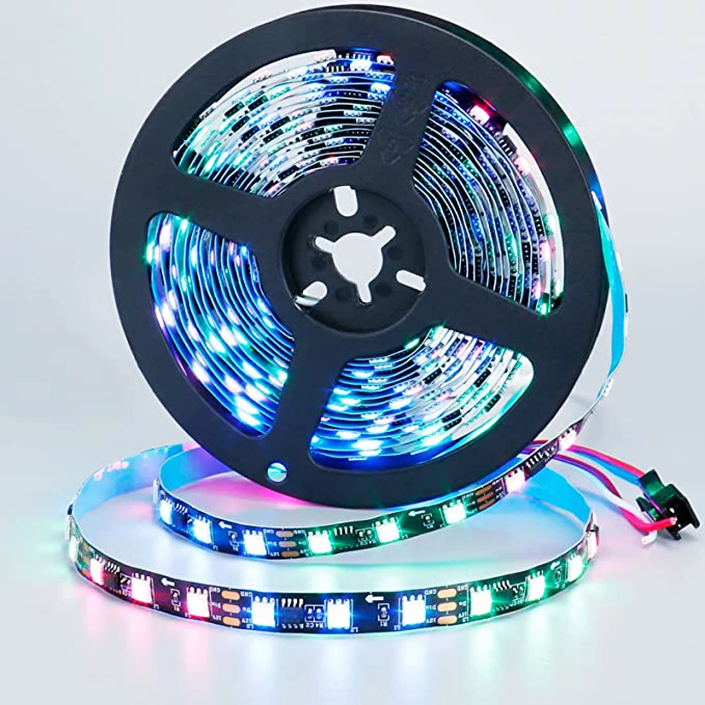 DC12V 2811 IC 5050 SMD LED Strip Dreamcolor Light Rope Led Pixels Light 30/60Leds/m IP30/IP67 Waterproof 5m 150/300Leds