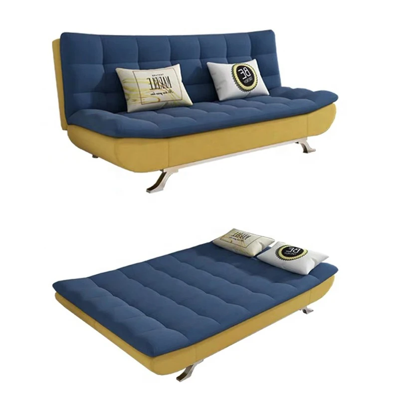 Practical Fabric Sofa Bed Multifunctional Divan Living Room Sofa and Bed Combination Convertible Sofa