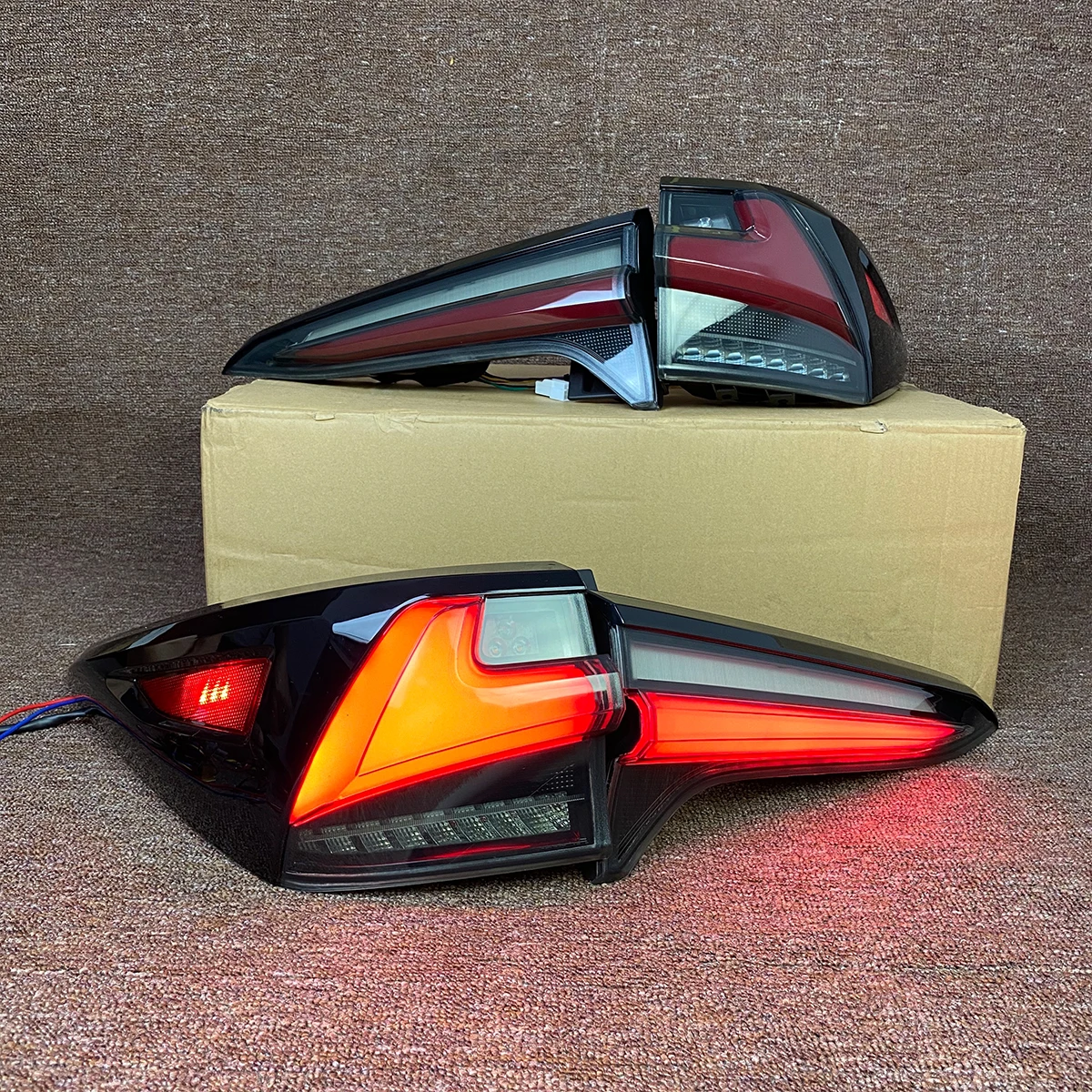 LED Rear Tail Lights For Toyota Fortuner 2016-2019 Plug And Play Sequential Turn Canbus Waterproof Lamp Replacement Pair