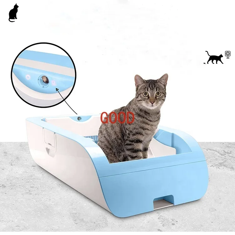 قائمة جديدة للتحكم في رائحة القطط صندوق نفايات القطط الأوتوماتيكي للتنظيف الذاتي للحيوانات الأليفة